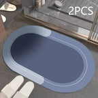 Modern Diatom Ooze Bathroom Floor Mat  Warm Home View