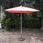 Outdoor Patio Umbrella with 4 Ribs for Advertising - Polyester, 1-Piece  Warm Home View