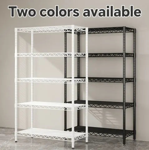 Wire Shelving Metal Storage Rack Adjustable Shelves, Standing Storage Shelf Units For Laundry Bathroom Kitchen Pantry ClosetWhite, 42L X 18W X 71H  Warm Home View