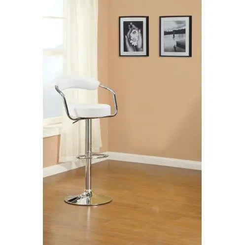 White Swivel Counter Height Bar Stools 2-Piece  Warm Home View