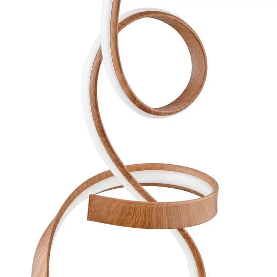 Amsterdam Light Wood Table Lamp - LED Strip & Touch Dimmer  Warm Home View