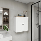 C2 Closet Shelves for bathroom,Wooden Closet System Modular With 2 Doors Shelves Wall Mount Organizer Modern Shelving for Walk in Closet Organization Bedroom Built in Clothes Storage 31.49''W x 16.04''D x 31.49''H  Warm Home View