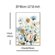 HD Watercolor Floral Botanical Canvas Wall Art Prints  Warm Home View