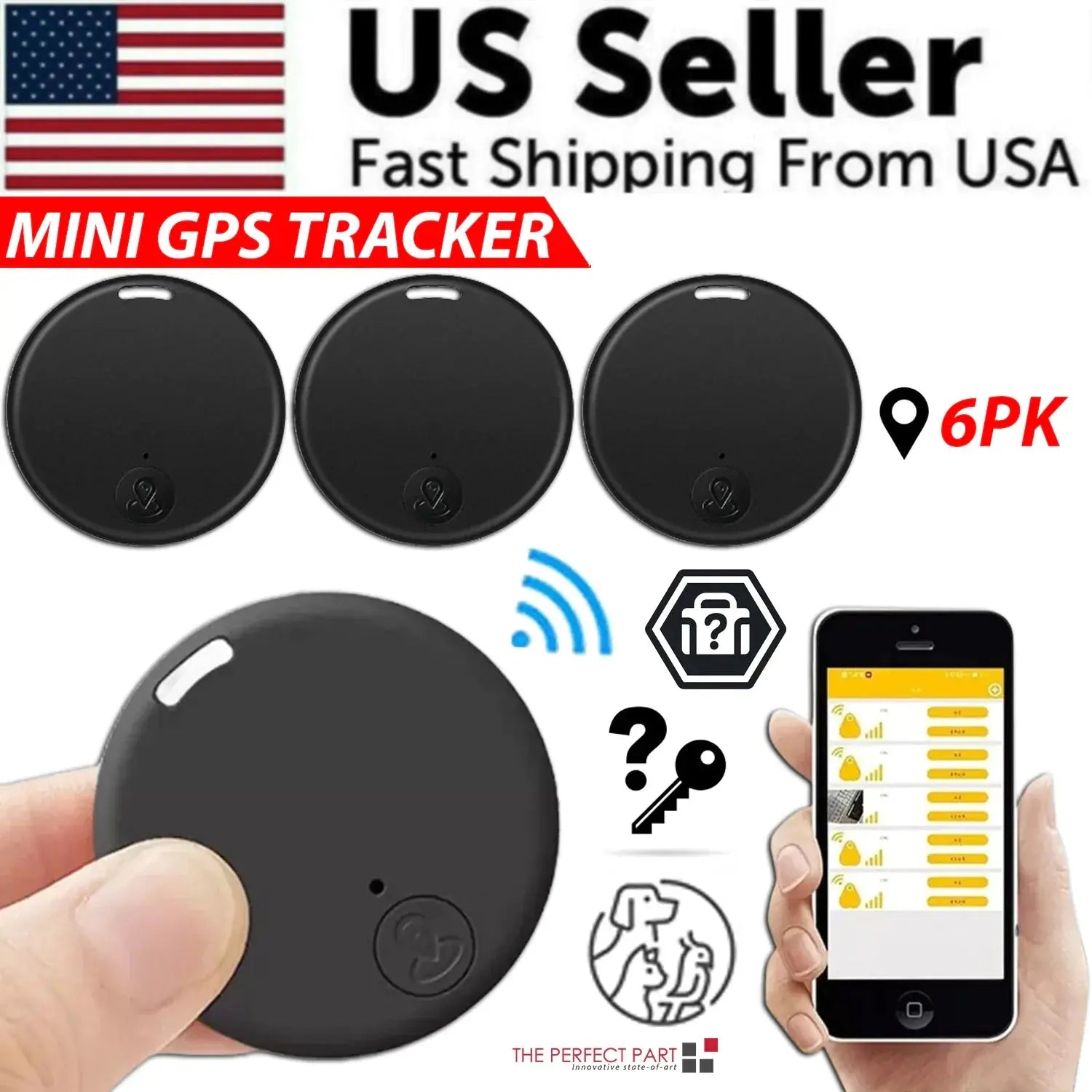 Bluetooth Mini GPS Tracking Air Key Tag Child Pet Finder Tracker Location Device  Warm Home View