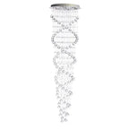 Crystal Chandelier Double Helix// 7 Light, 73" Hanging Length  Warm Home View