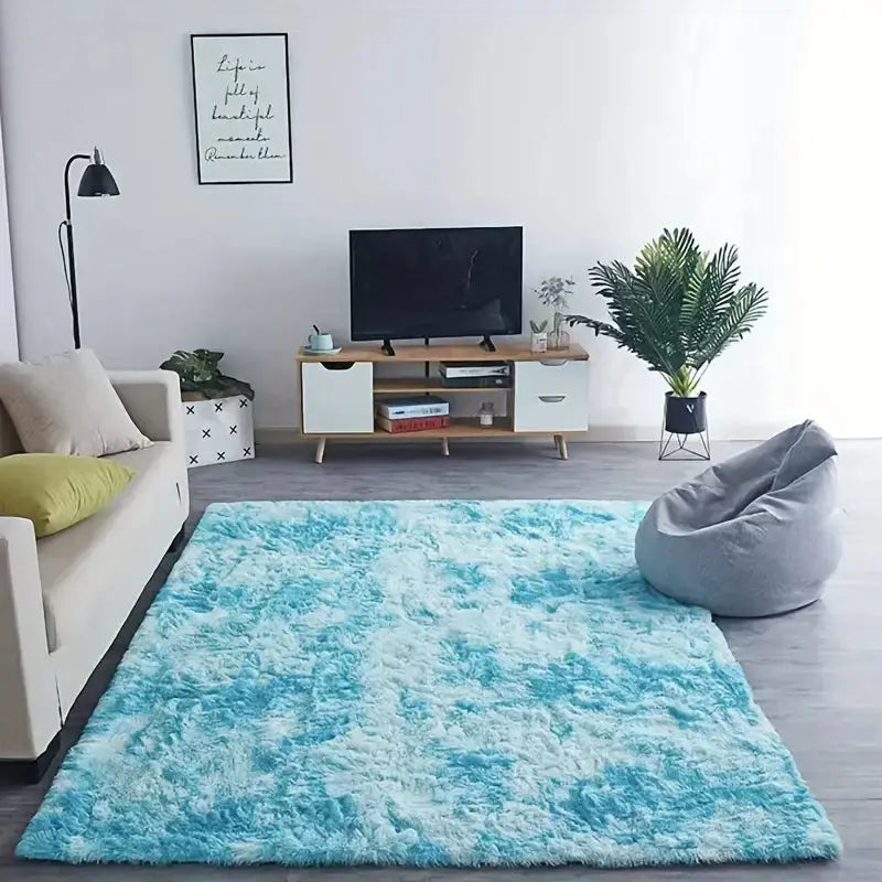 Fluffy Shaggy Area Rug for Living Room (Various Sizes)  Warm Home View