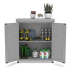 Outdoor Workstation Potting Bench - Cedar Wood/Metal, 1-Piece  Warm Home View