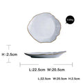 Ceramic Irregular Dinnerware Set with Bowls and Plates  Warm Home View