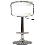 White Swivel Counter Height Bar Stools 2-Piece  Warm Home View