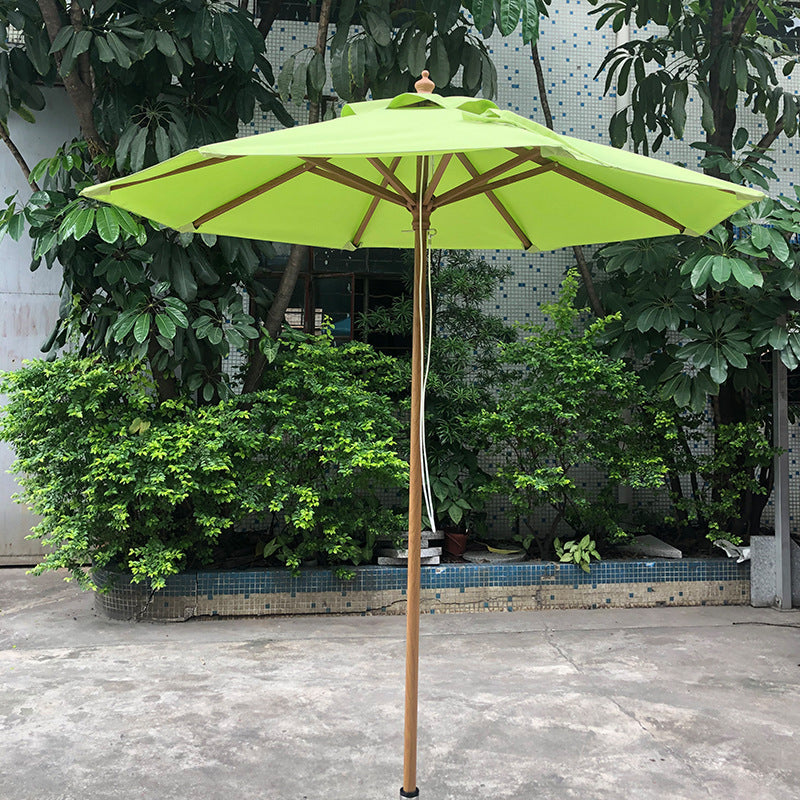 Outdoor Patio Umbrella with 4 Ribs for Advertising - Polyester, 1-Piece  Warm Home View
