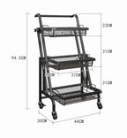 Folding Portable Stall Rack Shelving  Warm Home View
