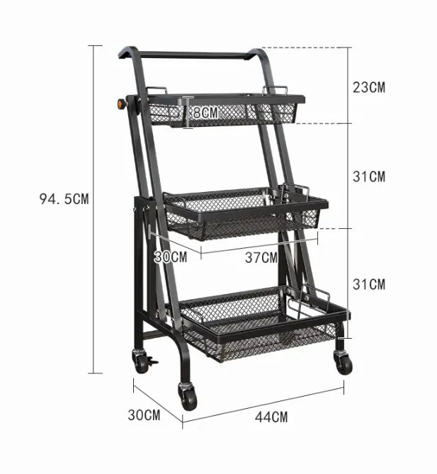 Folding Portable Stall Rack Shelving  Warm Home View