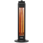 VEVOR Infrared Patio Heater - 1500W Electric Stand, Black  Warm Home View