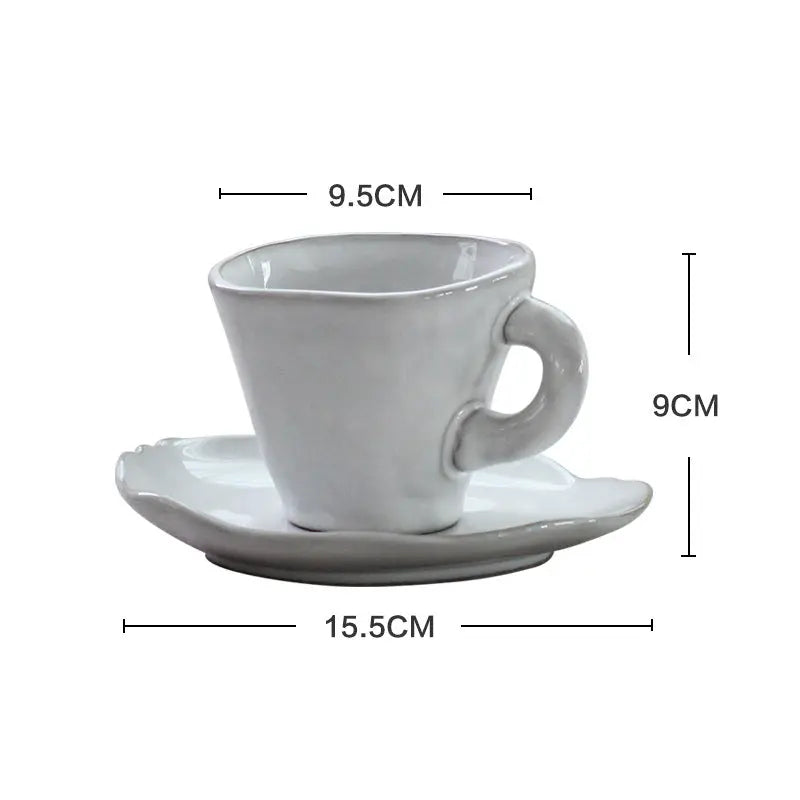 Ceramic Irregular Dinnerware Set with Bowls and Plates  Warm Home View