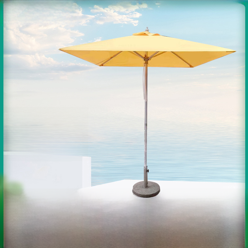 Outdoor Patio Umbrella with 4 Ribs for Advertising - Polyester, 1-Piece  Warm Home View