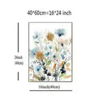 HD Watercolor Floral Botanical Canvas Wall Art Prints  Warm Home View