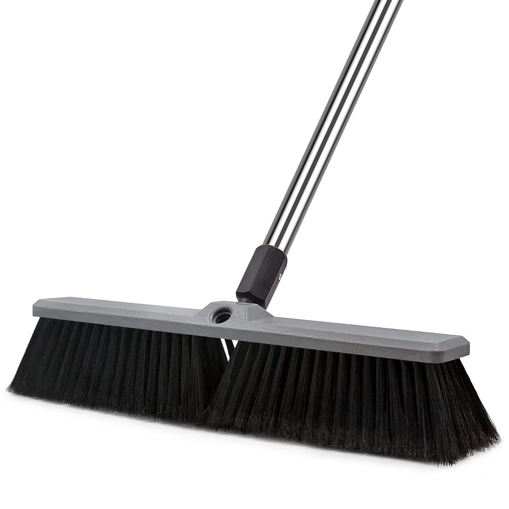Commercial Outdoor Push Broom - Plastic, 1-Piece  Warm Home View