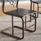 Modern Wood Dining Set Antique Bronze 5-Piece  Warm Home View