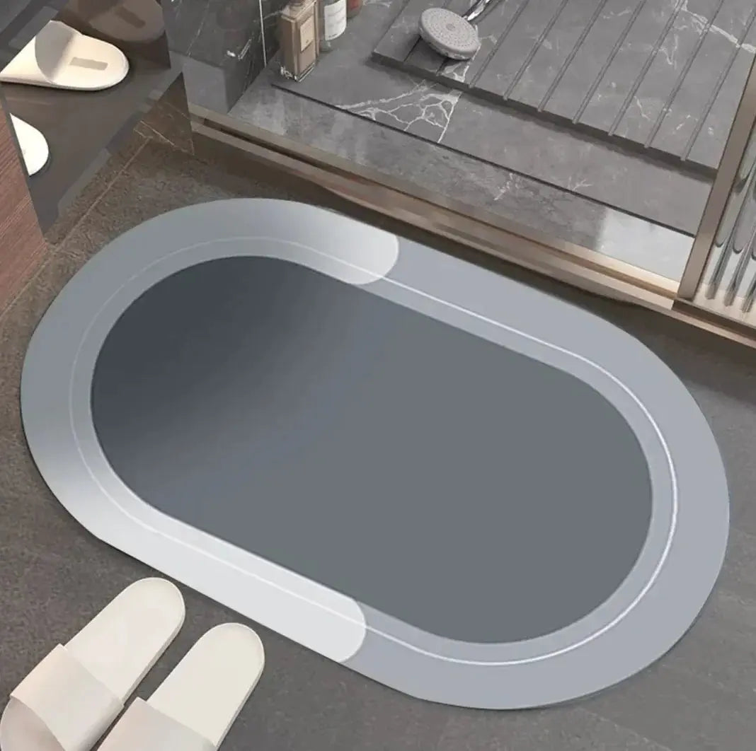 Modern Diatom Ooze Bathroom Floor Mat  Warm Home View