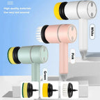 Electric Cleaning Brush 3 Brush Heads Cleaner Multifunctional  Warm Home View