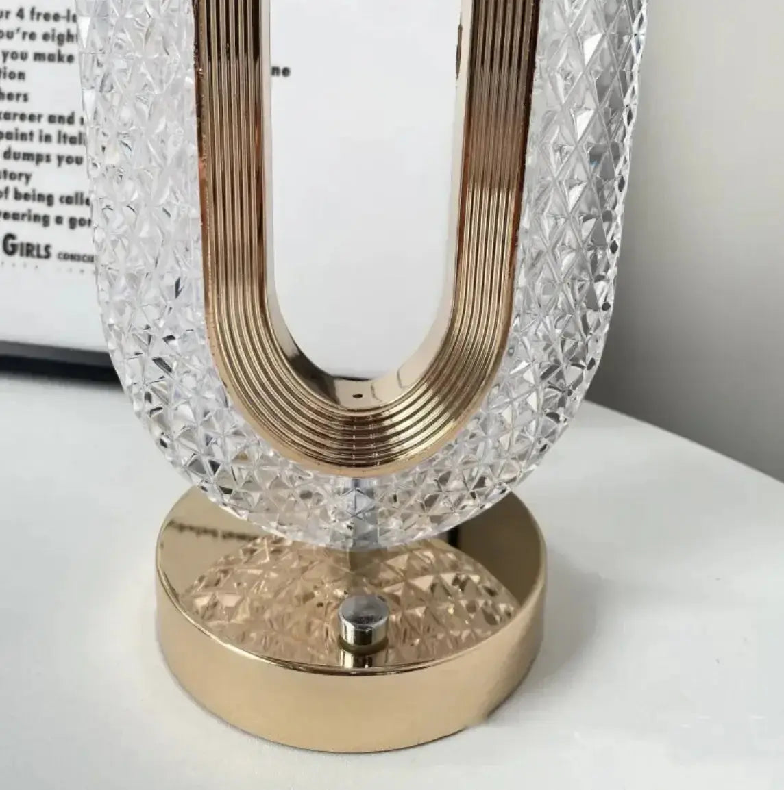 Crystal Touch Desk Lamp – Light Luxury Home Decor  Warm Home View