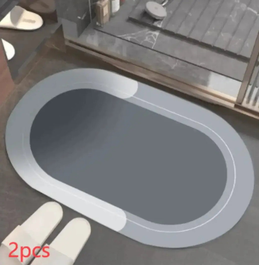 Modern Diatom Ooze Bathroom Floor Mat  Warm Home View