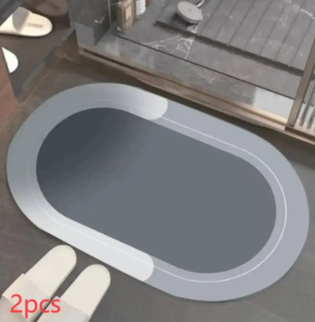 Modern Diatom Ooze Bathroom Floor Mat  Warm Home View