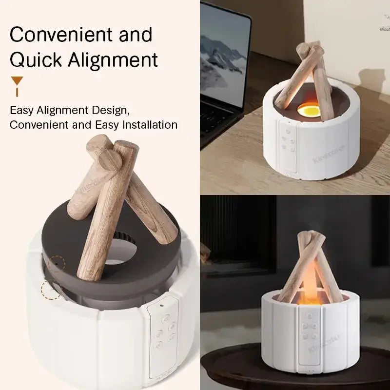 Simulated Flame Aroma Diffuser  Warm Home View