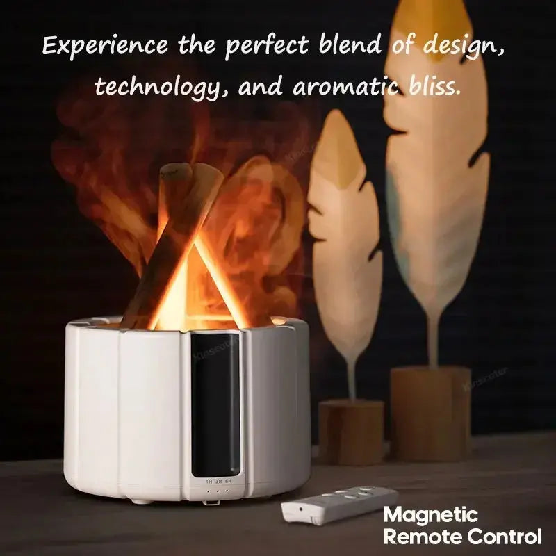 Simulated Flame Aroma Diffuser  Warm Home View