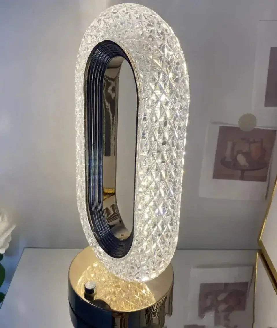 Crystal Touch Desk Lamp – Light Luxury Home Decor  Warm Home View