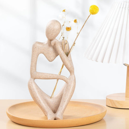 Boho Thinker Statue Abstract Art Sculpture