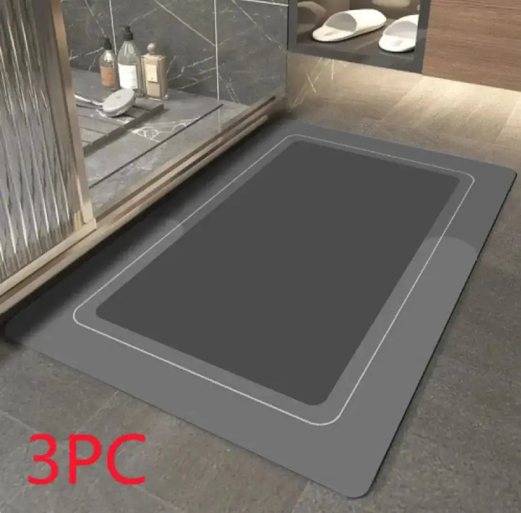 Modern Diatom Ooze Bathroom Floor Mat  Warm Home View